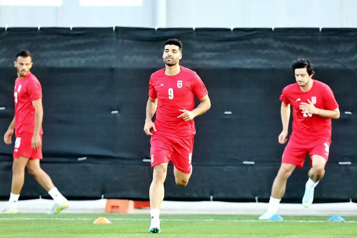 نخستین تمرین تیم ملی فوتبال در قطر