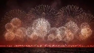 آتش بازی در آسمان دوحه در آستانه شروع جام جهانی+ فیلم