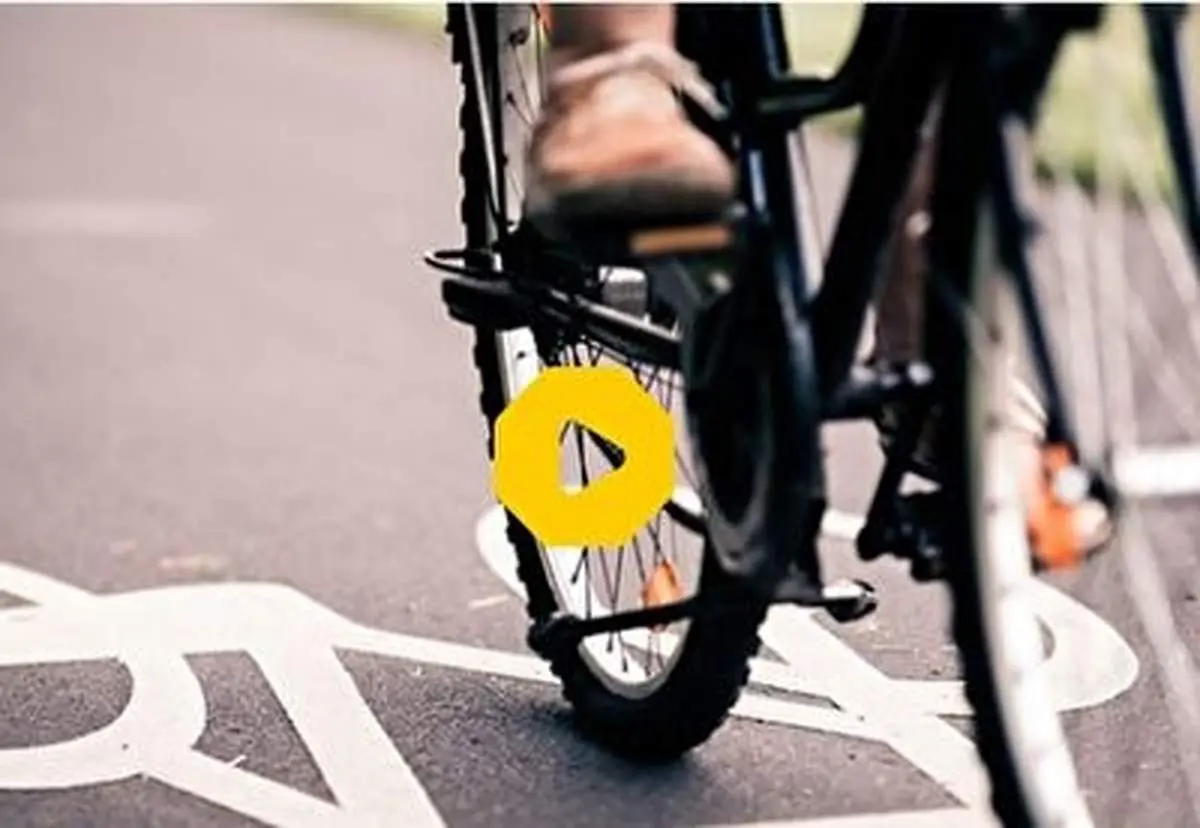 نجات معجزه آسا یک دوچرخه سوار از مرگ+ فیلم