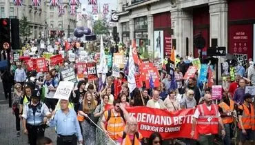 قیمت گاز، مردم لندن را به خیابان کشاند + فیلم