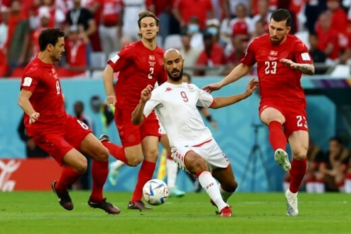 خلاصه بازی دانمارک ۰ - ۰ تونس/ اولین بازی بدون گل جام جهانی+ فیلم