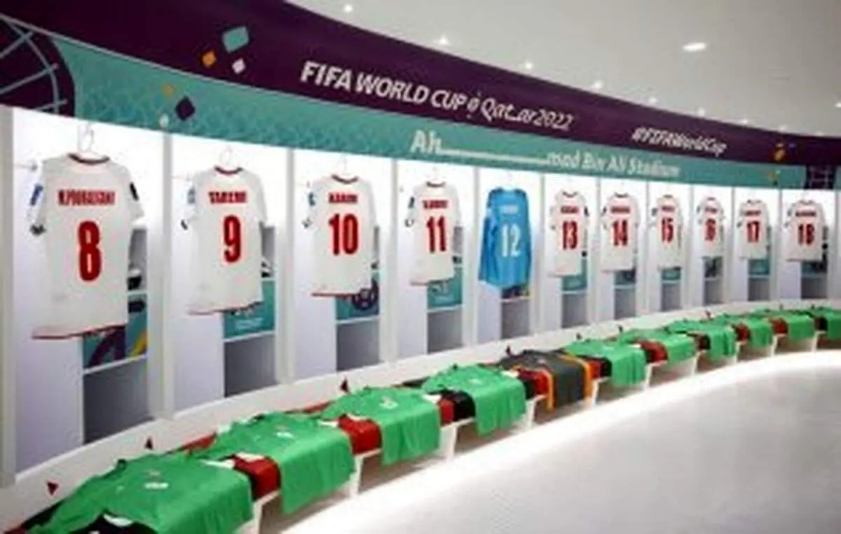 اولین تصویر از رختکن تیم ملی ایران برای دیدار با ولز