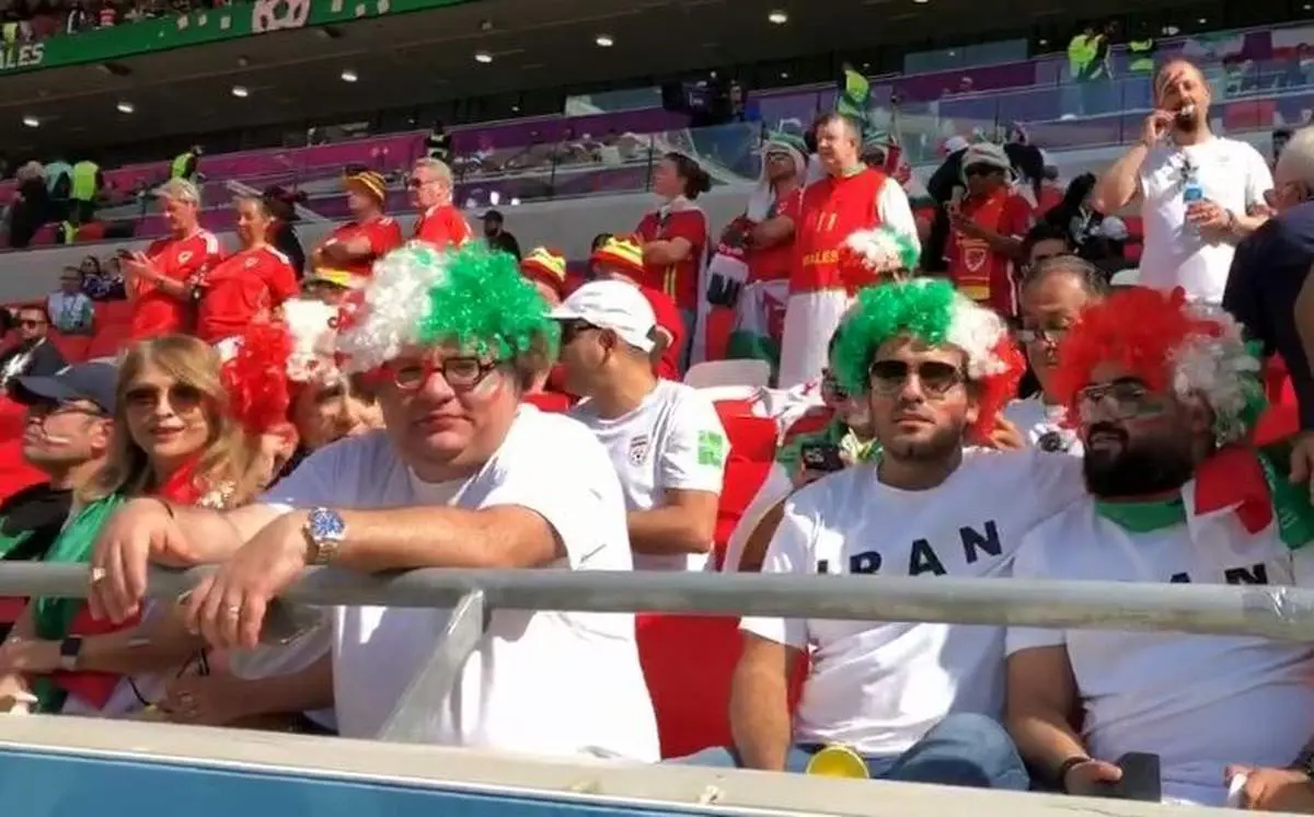 مستر تیستر تماشاگر دیدار ولز و ایران! + فیلم