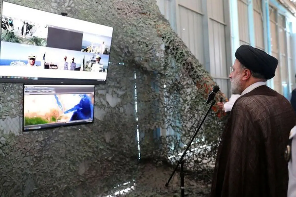 ارتباط تصویری رئیسی با ناوگروه های ارتش