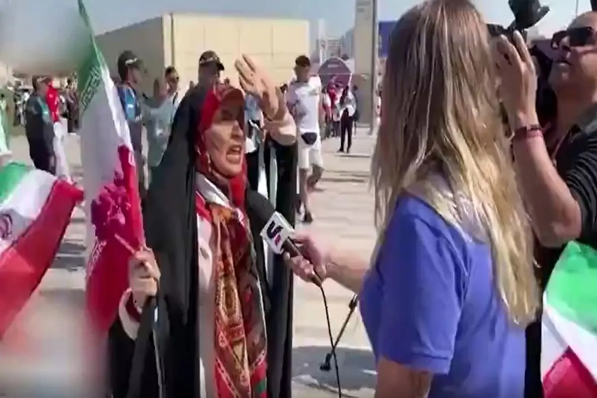 مصاحبه جنجالی زن ایرانی در قطر سوژه شد