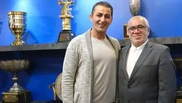 حضور پرویز برومند در دفتر مدیرعامل باشگاه استقلال+ عکس