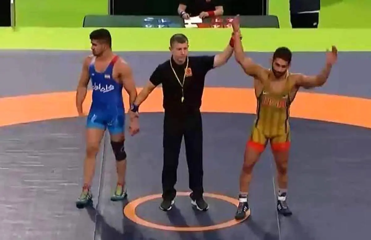 کشتی امیرمحمد یزدانی و پانتالئو در فینال جام جهانی کشتی آزاد آمریکا + فیلم