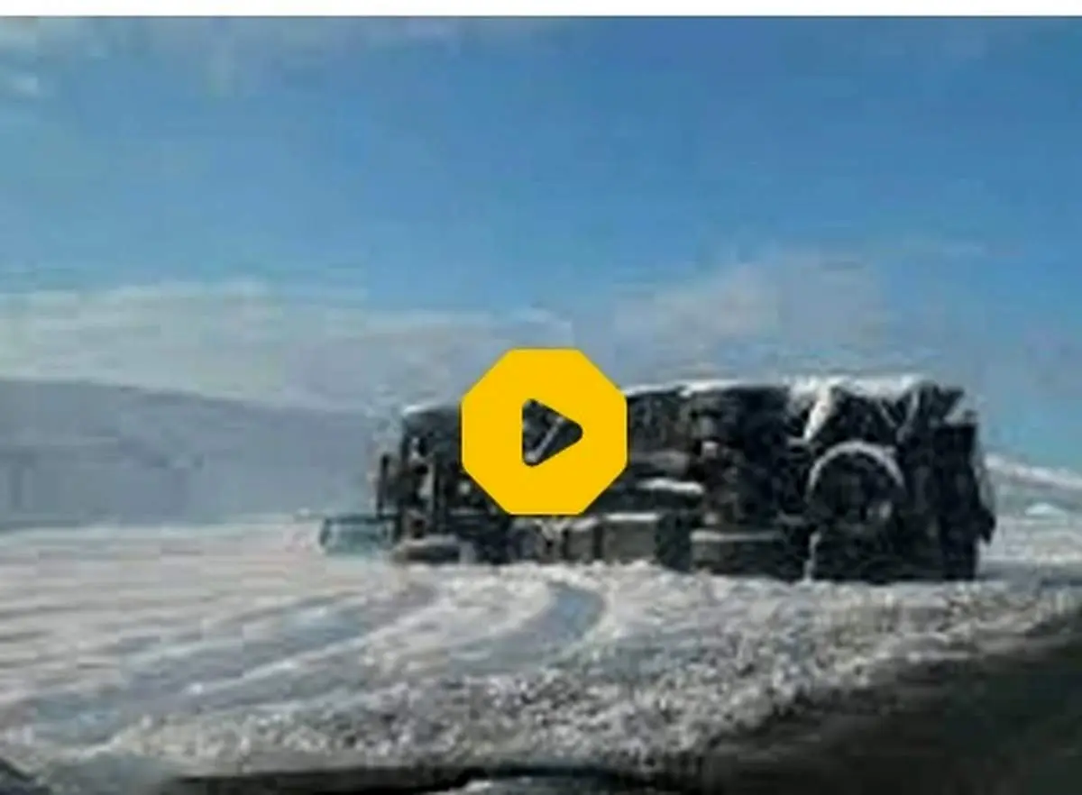 لحظه عجیب واژگون شدن کانتینر یک کامیون روی پل!+ فیلم