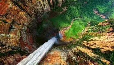 مرتفع‌ترین آبشار جهان در ونزوئلا + فیلم