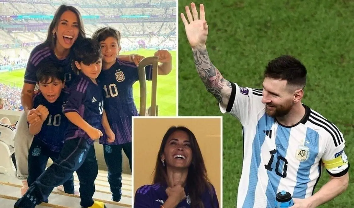 عکس یادگاری همسران بازیکنان آرژانتین بعد از قهرمانی