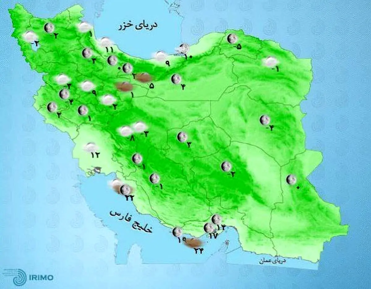 پیش بینی سازمان هواشناسی از تشدید بارش باران و برف در این مناطق
