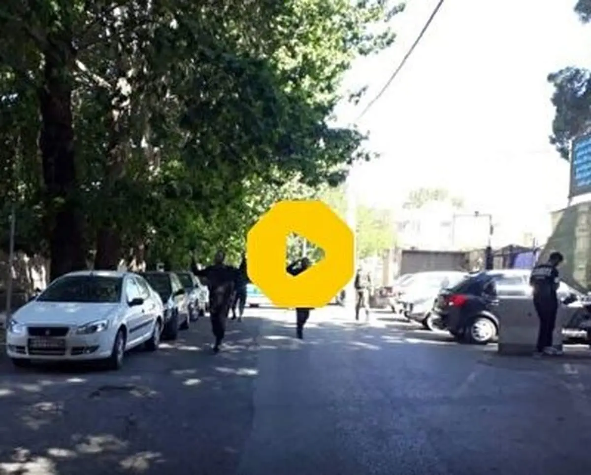 لحظه دلهره آور به دام افتادن گروگانگیر شهرک ولیعصر تهران!+ فیلم