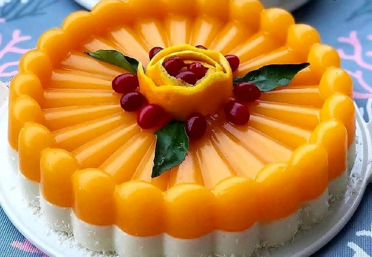 آموزش دسر شیری پرتقالی مخصوص شب یلدا