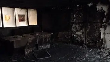 اولین تصاویر از آتش‌زدن دفتر بسیج دانشجویی دانشگاه شریف + فیلم