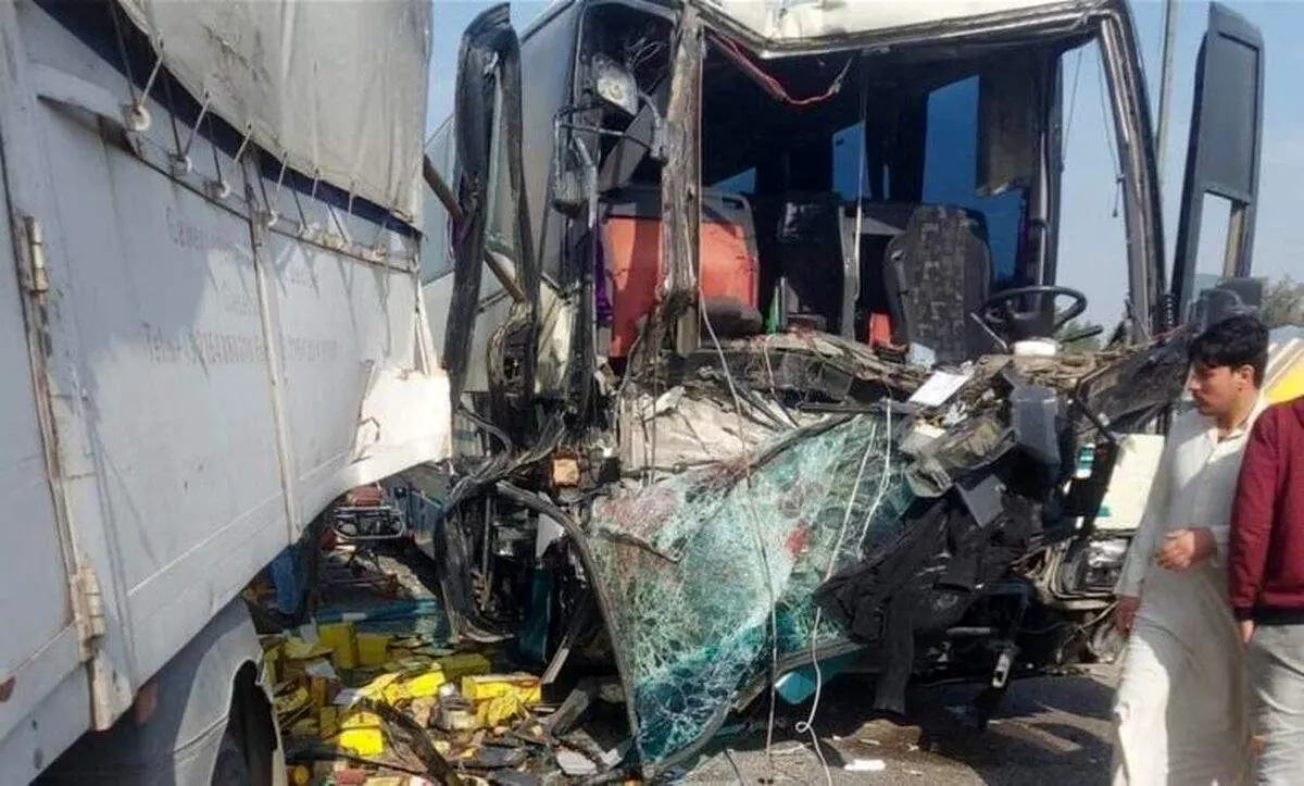 تصادف اتوبوس زائران ایرانی در نجف اشرف +جزئیات و تصاویر