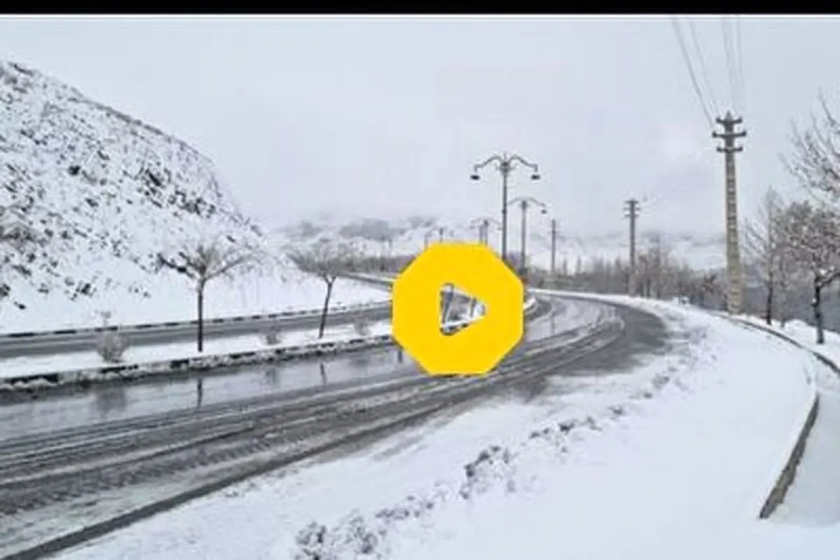 صحنه غافلگیری جذاب مردم کویت از بارش برف+ فیلم