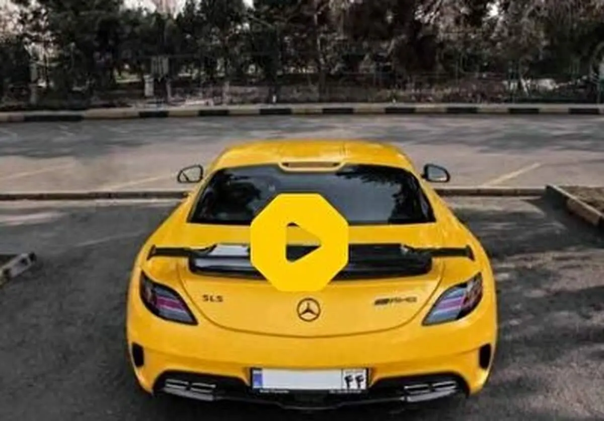 لحظه وحشتناک له شدن تنها مرسدس بنز AMG GT+ فیلم