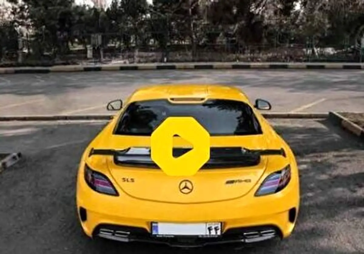 لحظه وحشتناک له شدن تنها مرسدس بنز AMG GT+ فیلم