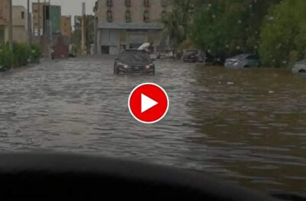 ویدئوی پربازدید از اوضاع فوق بحرانی در شهر جده خبرساز شد