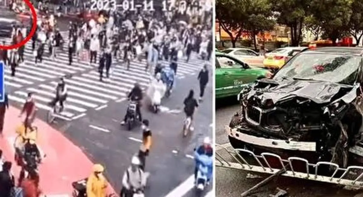 ۱۸ کشته و زخمی در هجوم وحشیانه با بی‌ام‌و به عابران!+ فیلم