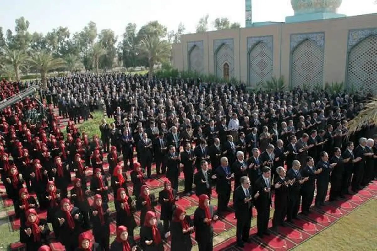 نماز جماعت عجیب مجاهدین خلق|ببینید