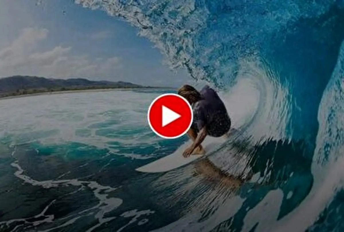 موج سواری روی بزرگترین و ترسناک‌ ترین امواج دریا+ فیلم