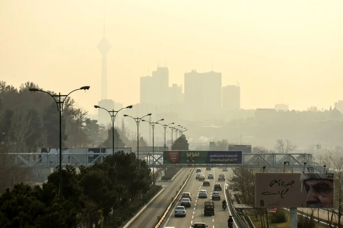 آخرین وضعیت آلودگی هوای تهران در ۲ بهمن ۱۴۰۱
