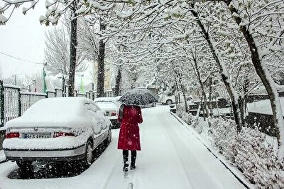 برف و کولاک در راه تهران+ فیلم