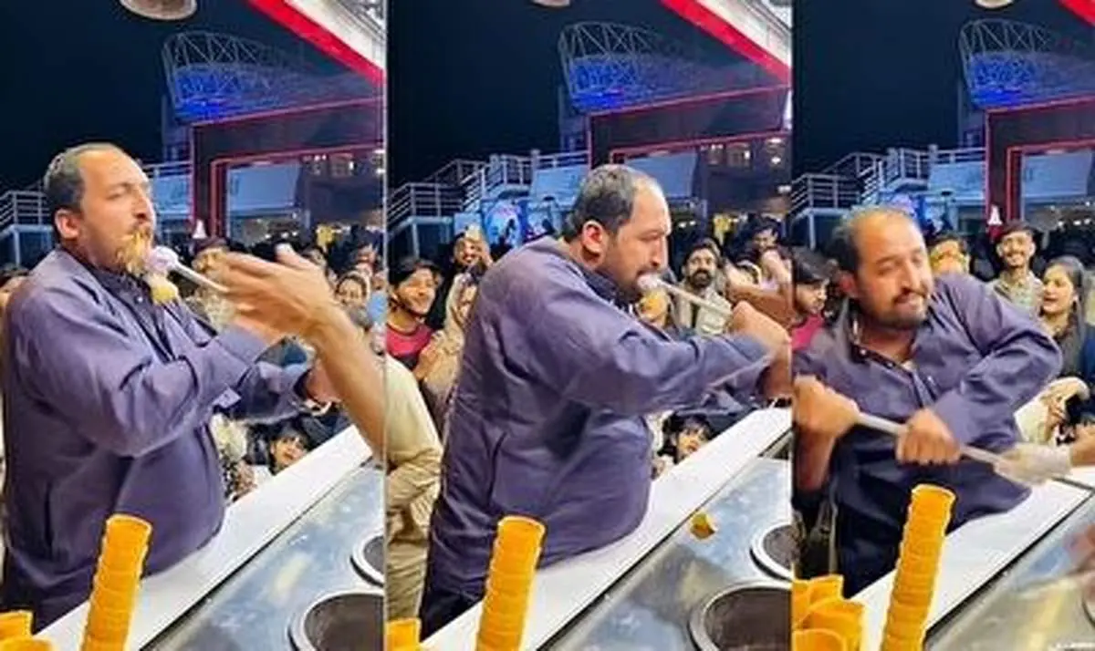 مرد عصبی بستنی فروش ترکیه‌ای را شکست داد!+ فیلم