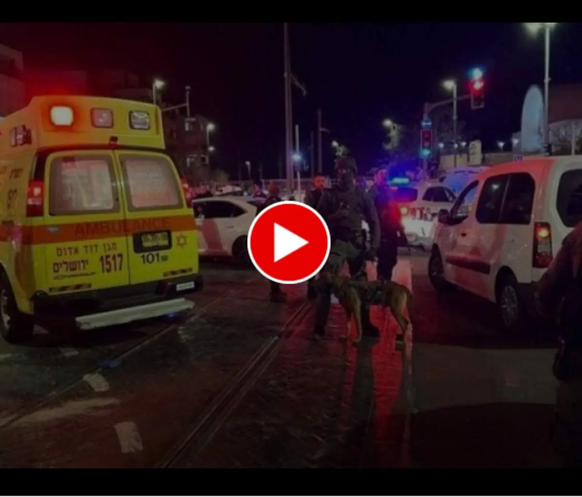 اولین تصاویر از محل عملیات شهادت طلبانه در قدس+ فیلم