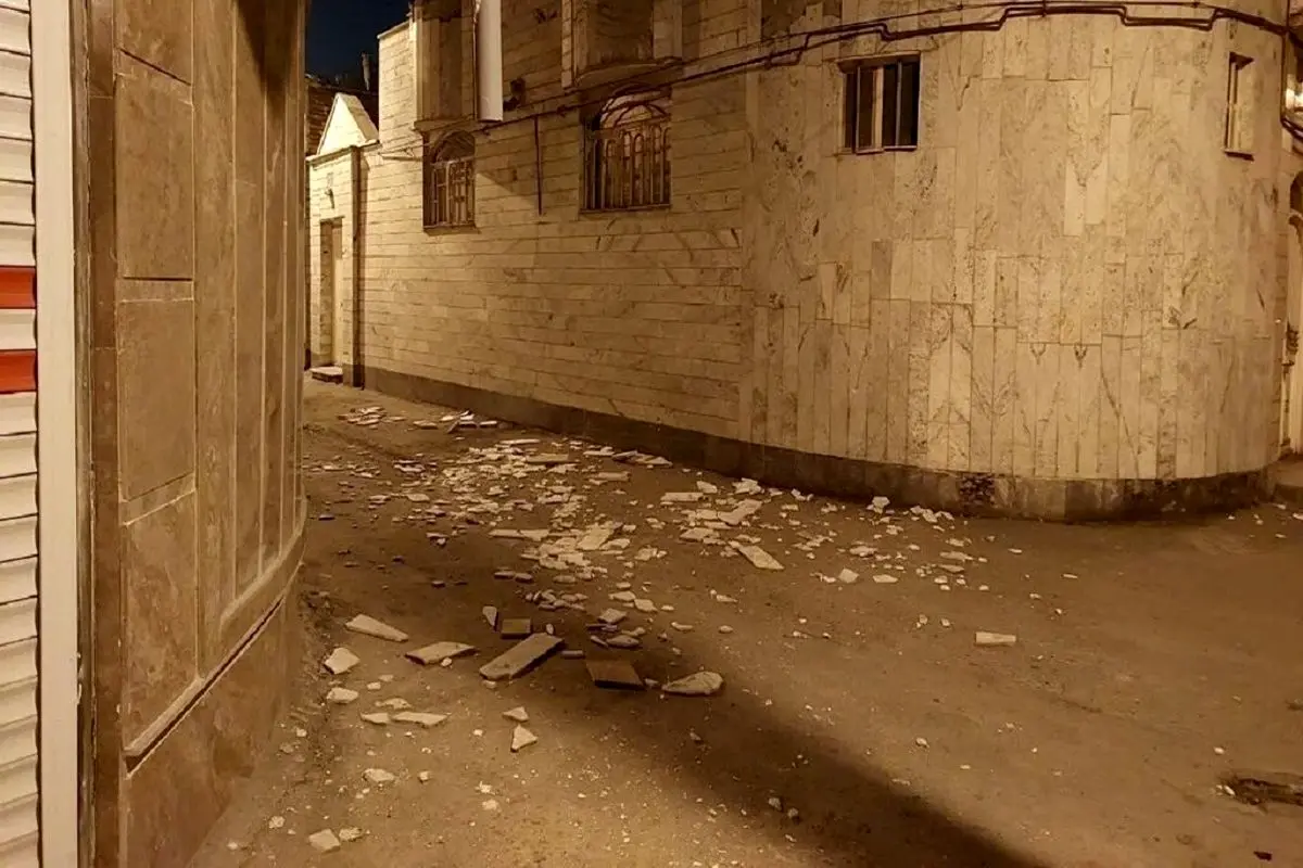 ویدئویی پربازدید از لحظه وقوع زلزله در خوی