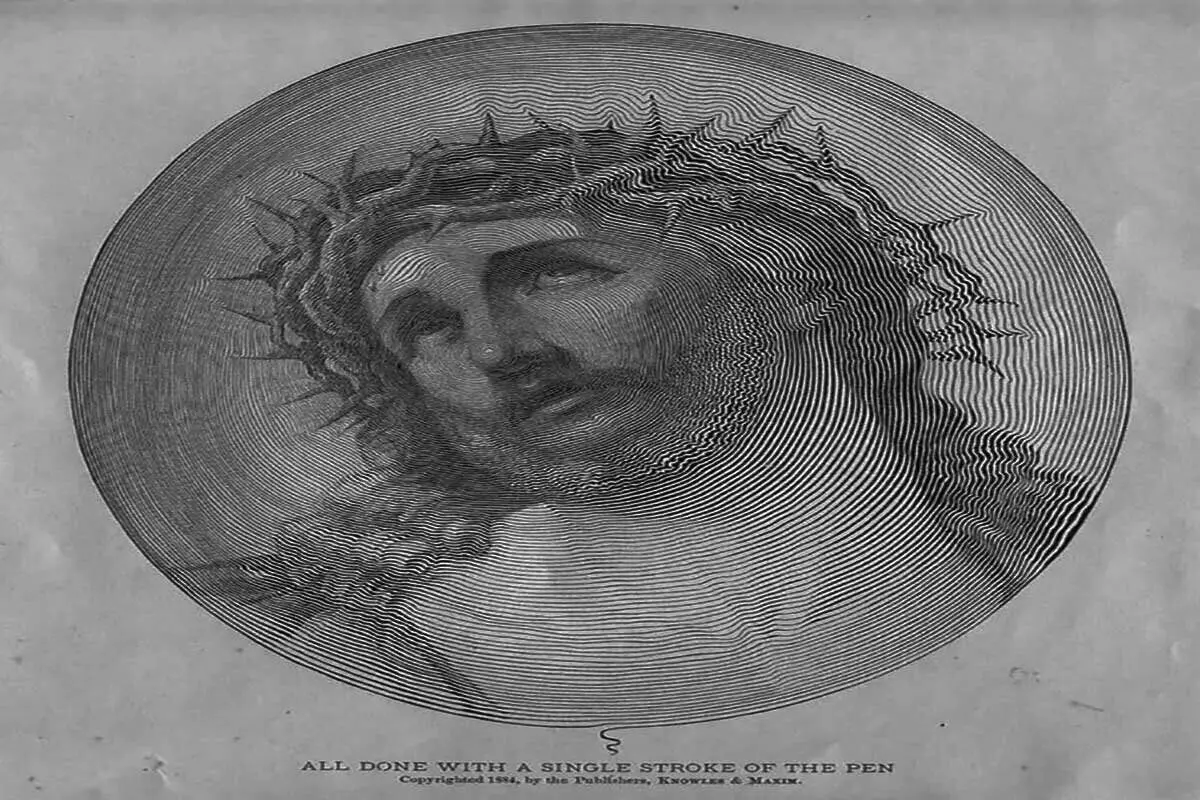 تصویر عجیبی که تنها با یک خط کشیده شده است+ عکس