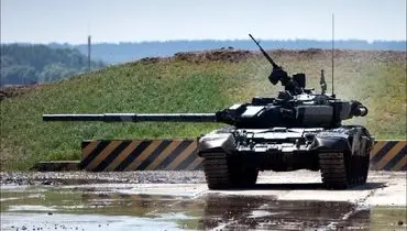 رزم تانک T-90M روسیه به میدان آمد + فیلم