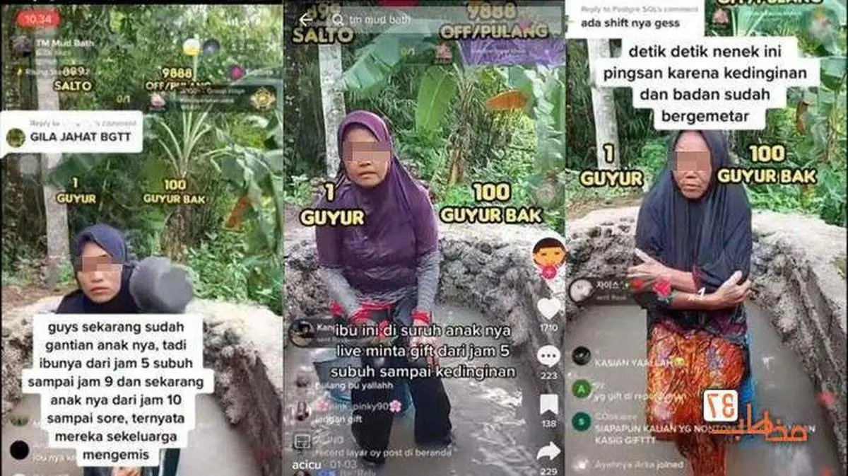 شیوه جدید گدایی که در اندونزی باب شده است! + فیلم و عکس