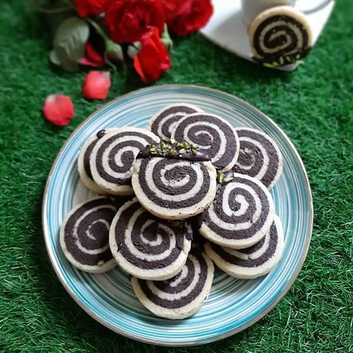 طرز تهیه کوکی دو رنگ