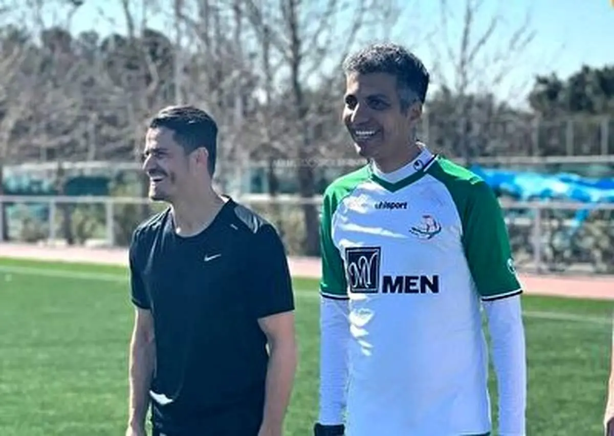 همکاری جالب وریا غفوری و عادل فردوسی پور برای گلزنی + فیلم