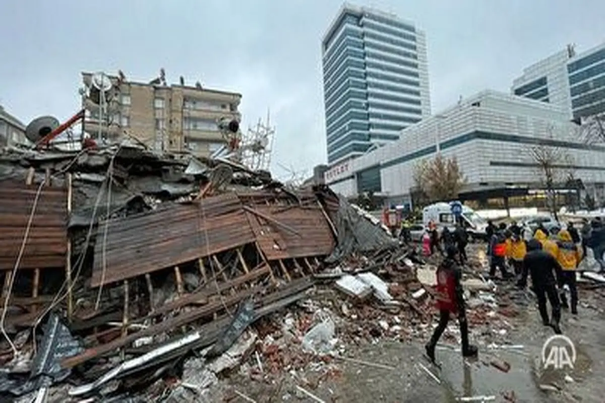 تصاویر هوایی از وضعیت تخریب ساختمان‌ها در ترکیه؛پس از زلزله