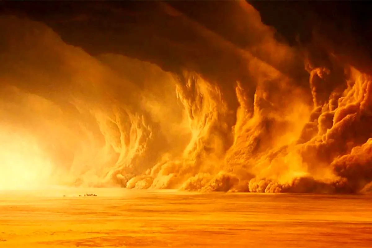 طوفان وحشتناک شن در دبی+ فیلم