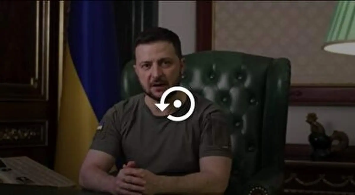 حرکات عجیب و غریب زلنسکی سوژه رسانه ها شد!+ فیلم
