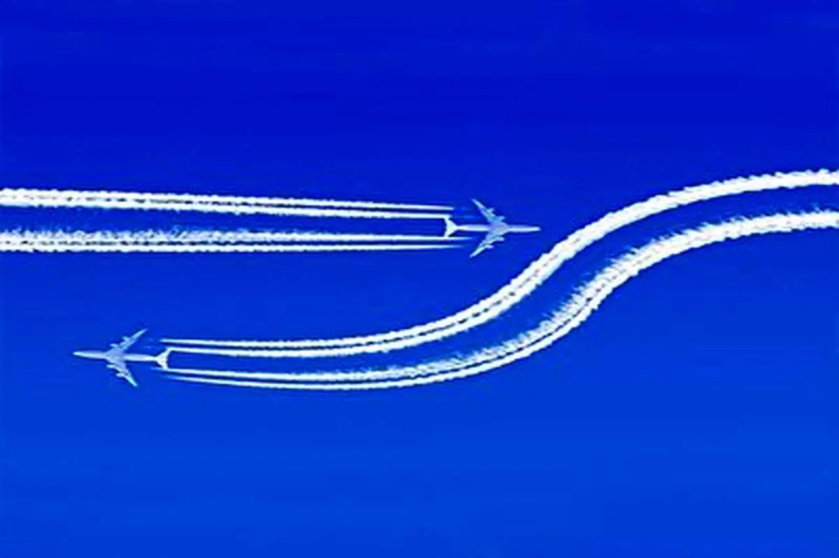 عبور زیبای هواپیماها در آسمان+ فیلم