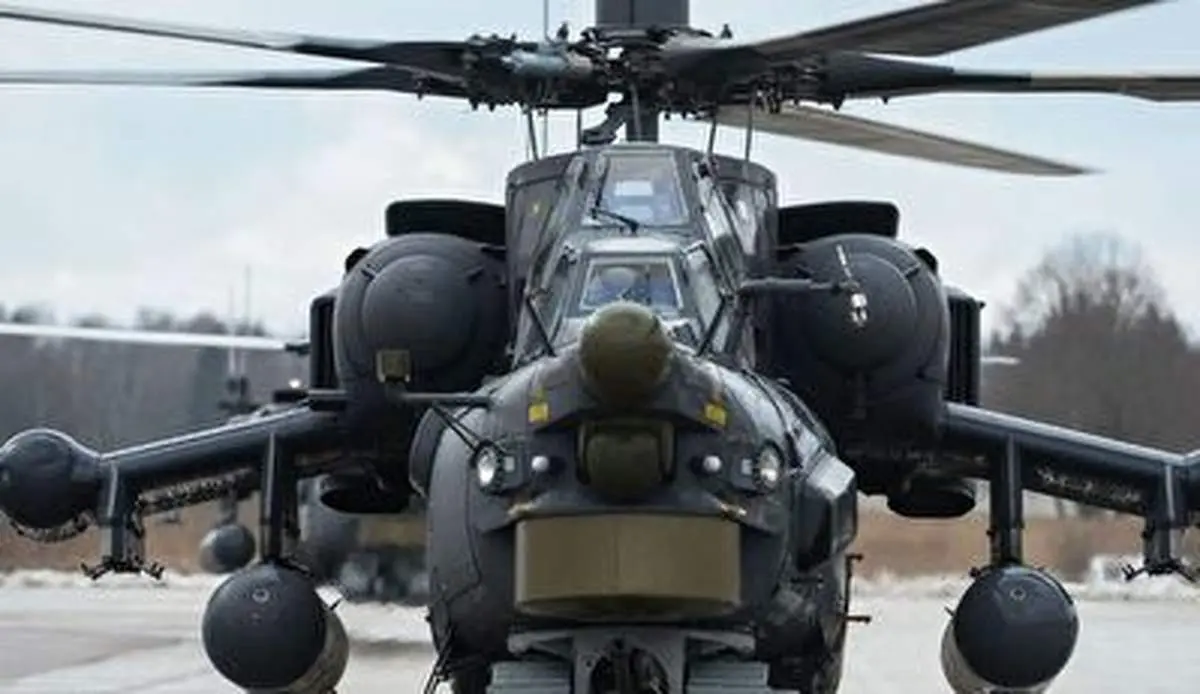 بالگردهای تهاجمی و خطرناک روسیه در آسمان اوکراین+ فیلم