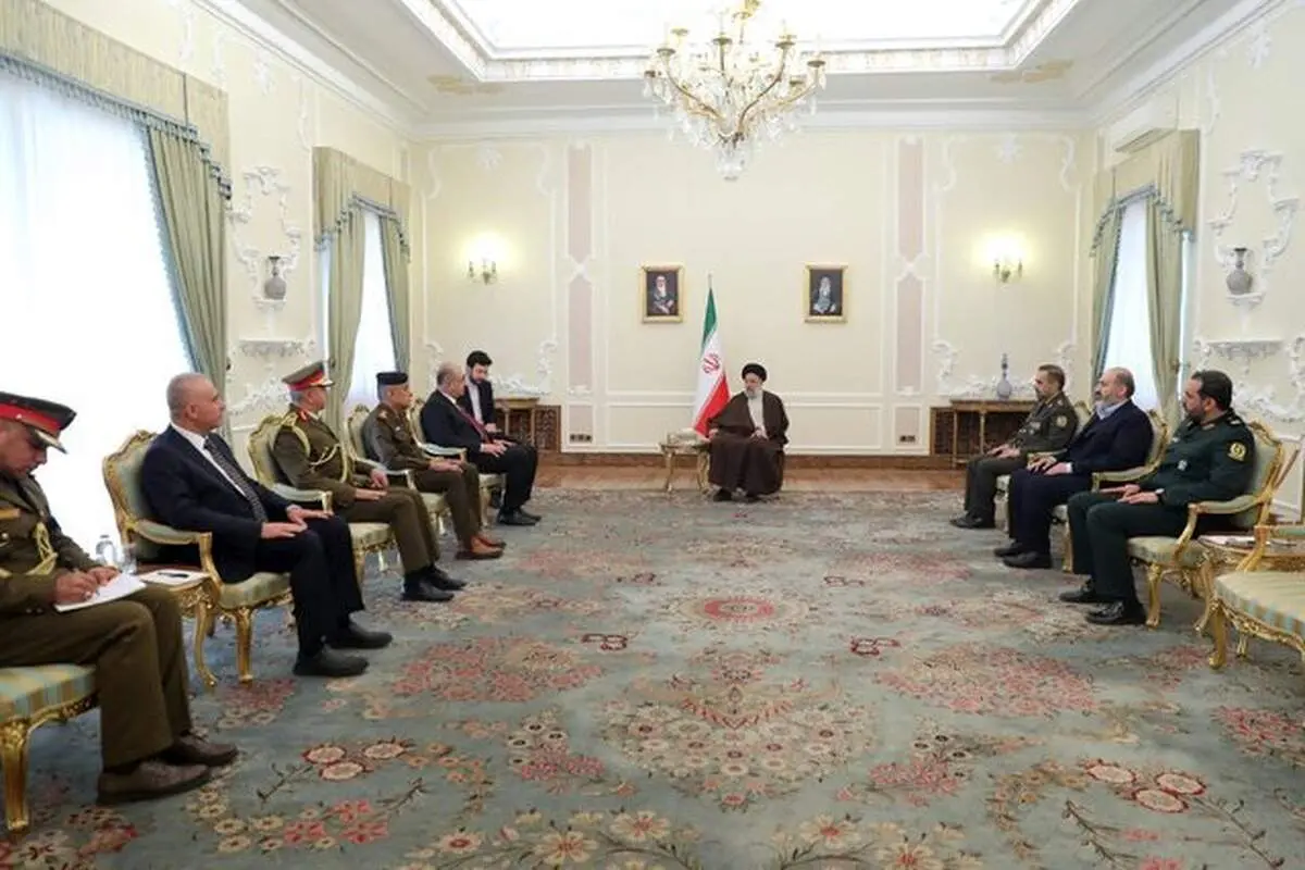دیدار رئیسی با وزیر دفاع عراق