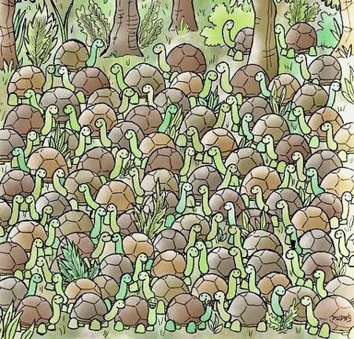 مار پنهان شده را پیدا کنید+ عکس