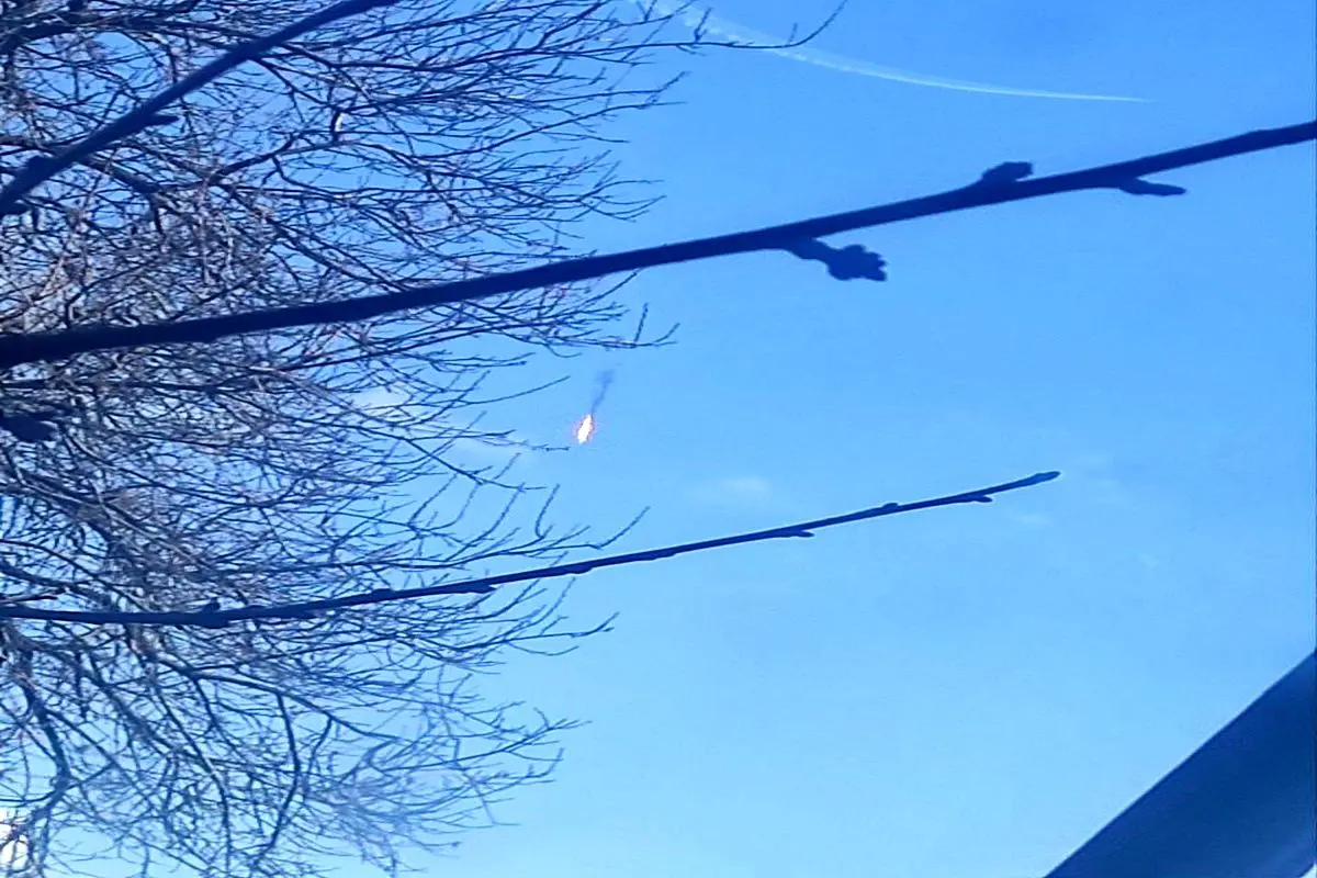سقوط جنگنده سوخو- ۳۴ بر فراز دونتسک+ عکس و فیلم