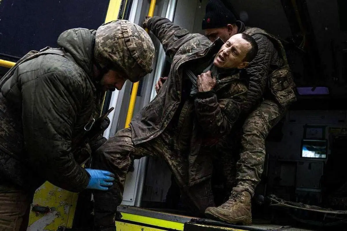 وضعیت اسفناک نیروهای اوکراینی در بیمارستان باخموت+ تصاویر