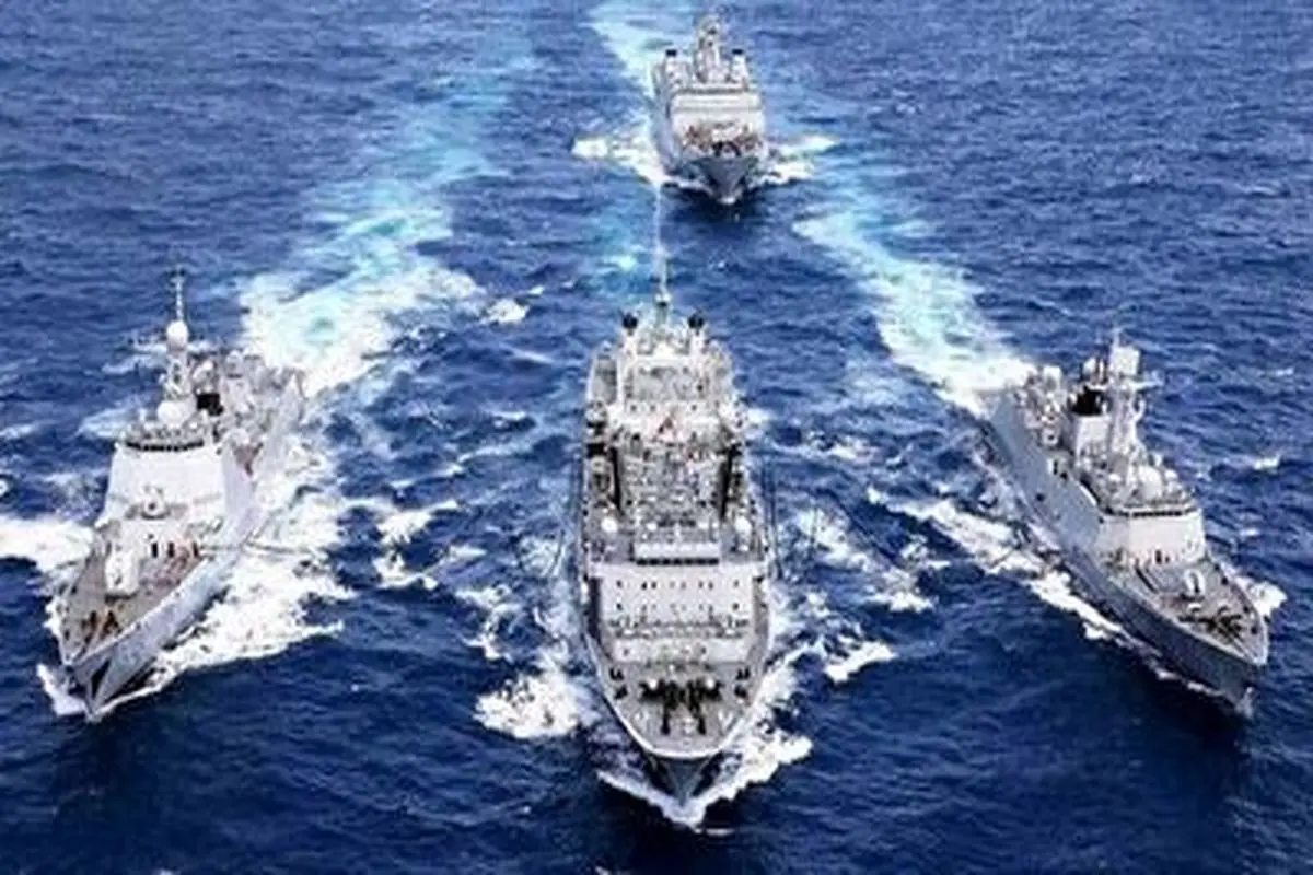 رزمایش مشترک دریایی ایران، چین و روسیه آغاز شد+ فیلم
