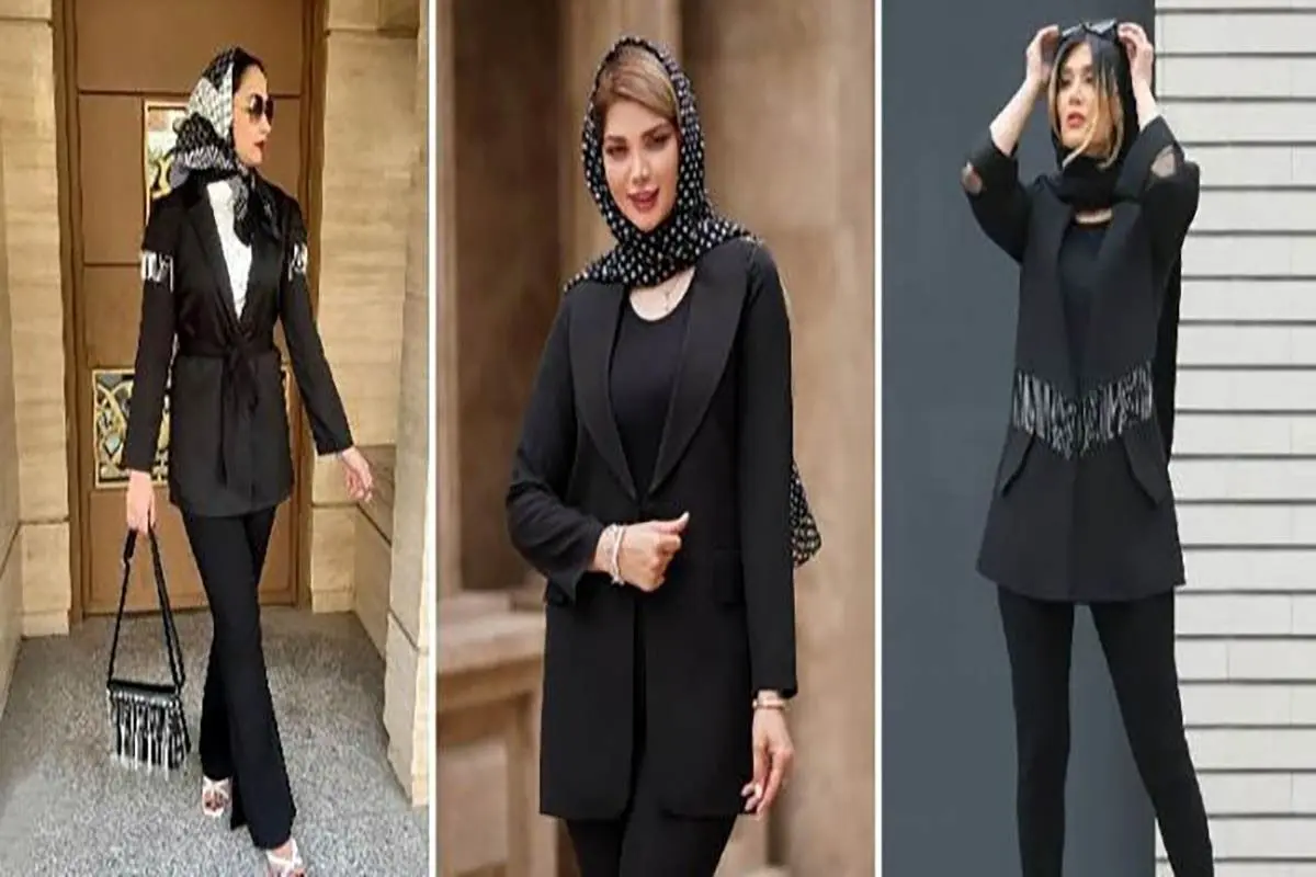 شیکترین مدل مانتو مشکی برای عید ۱۴۰۲ +عکس