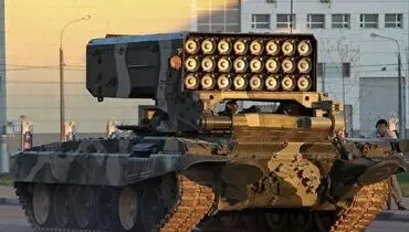 هدف قرارگرفتن نیروهای اوکراینی توسط سامانه TOS-1A روسیه+ فیلم