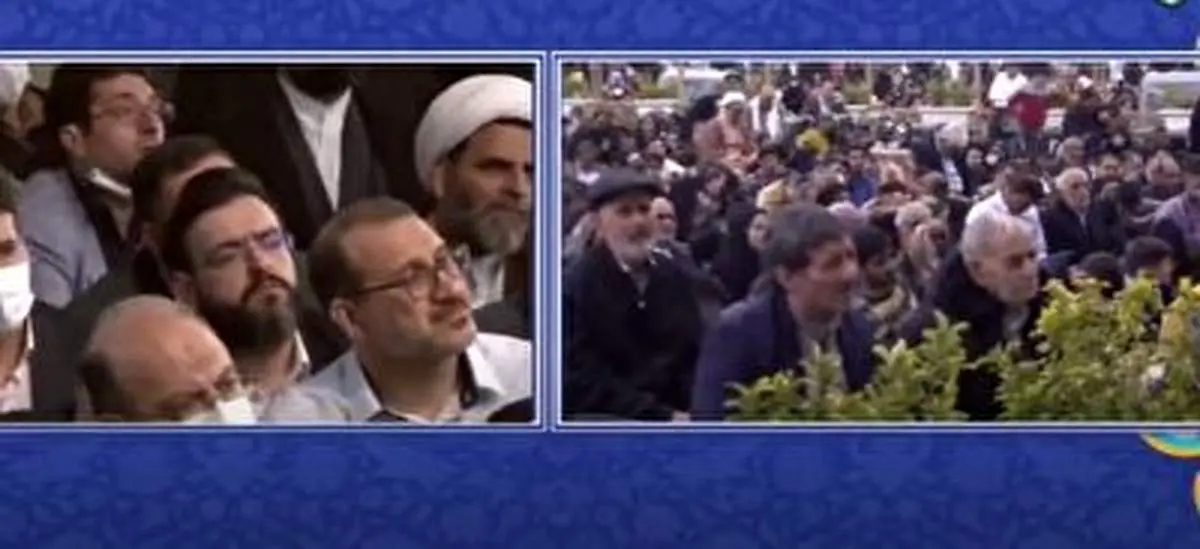 مدیحه سرایی مهدی سروری در مراسم سخنرانی نوروزی رهبر انقلاب+ فیلم