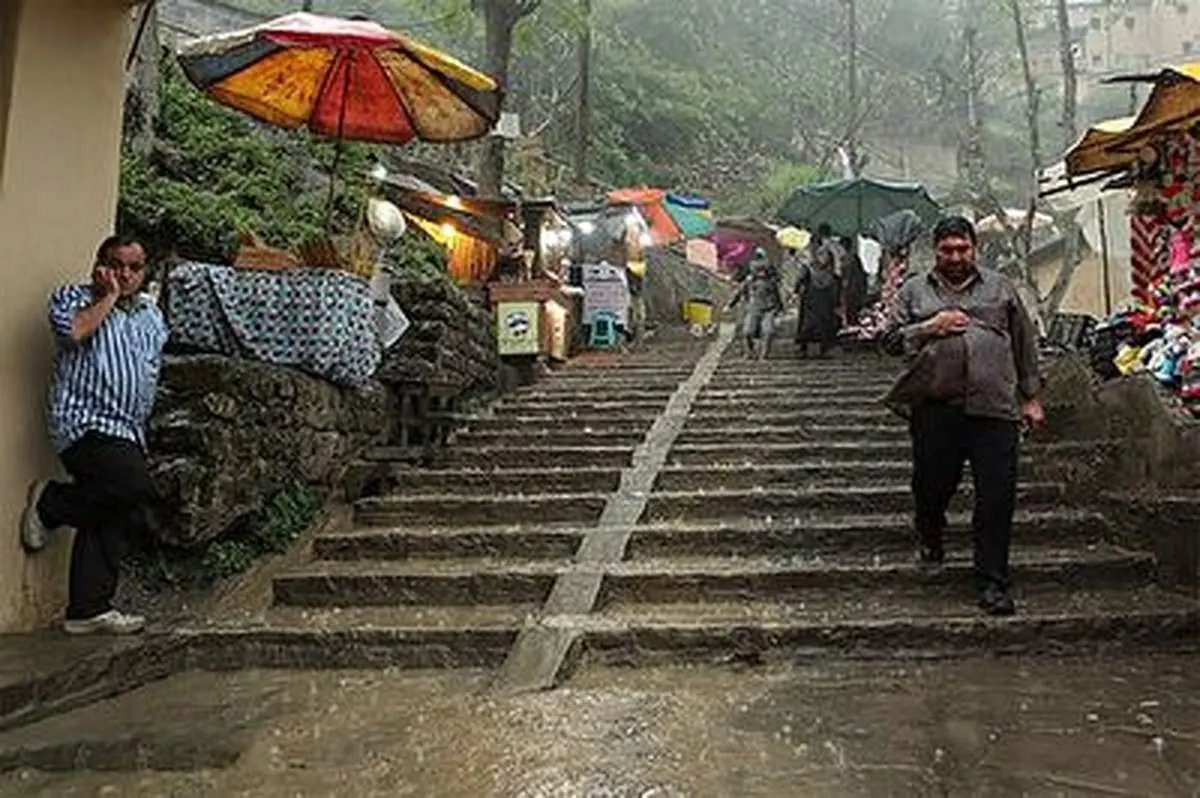 تگرگ لحظه ای در ماسوله همه را شگفت زده کرد+ فیلم